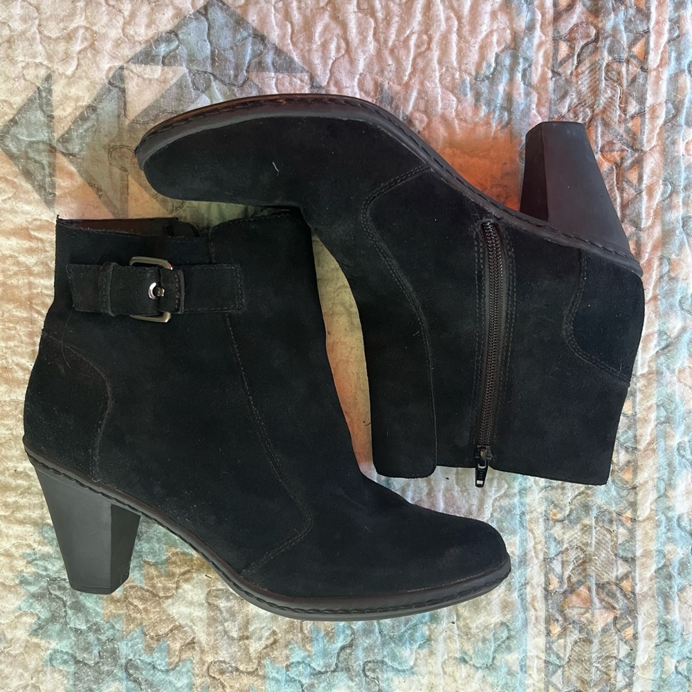 Black Suede Ankle Boots
